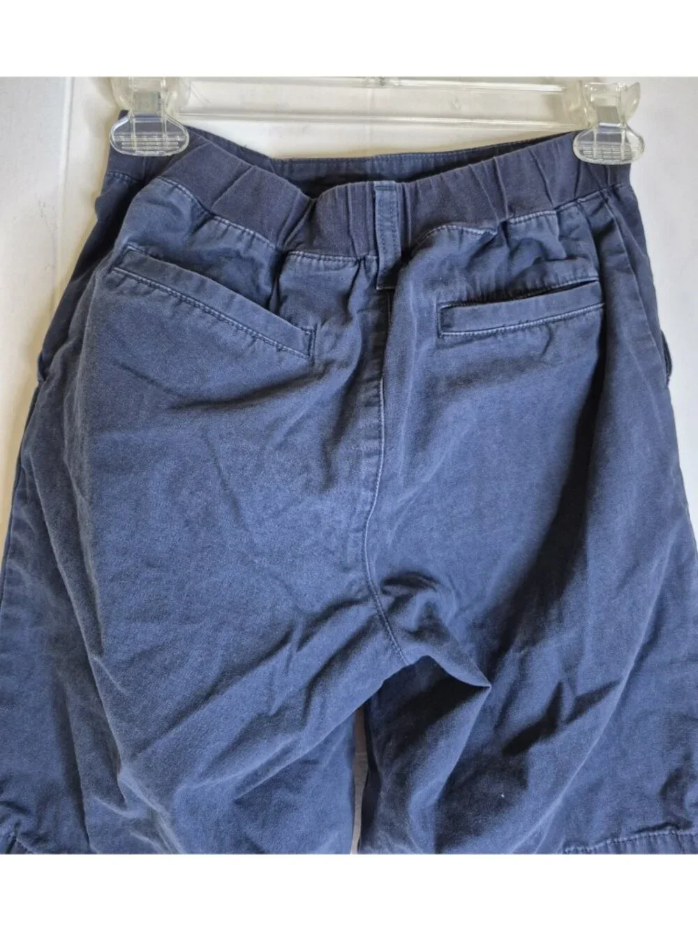 Lands End Navy Blue Casual School Uniform Shorts Youth Boys Size L (10-12)